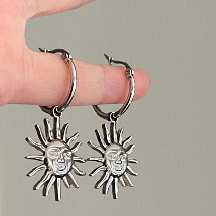 MIDDAY silver earrings