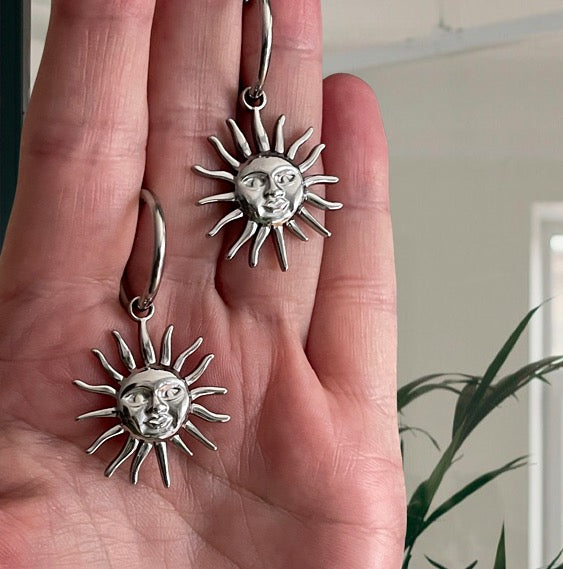 MIDDAY silver earrings