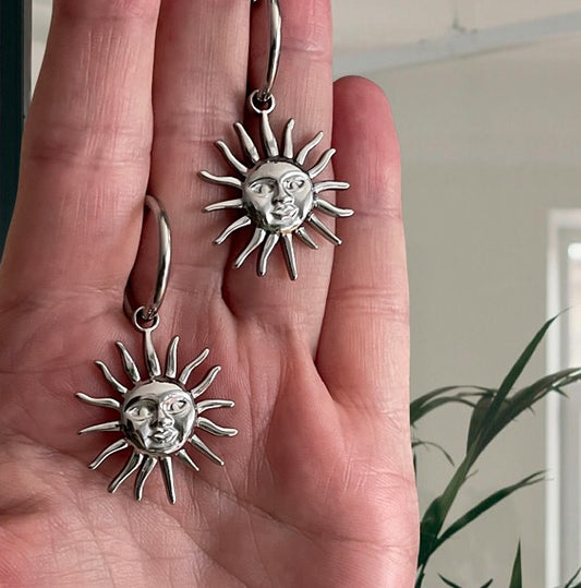 MIDDAY silver earrings