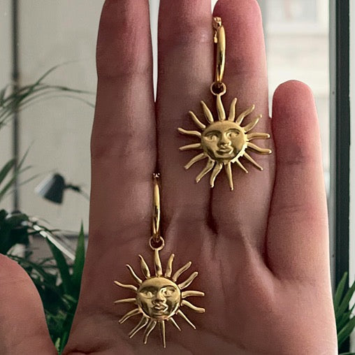 MIDDAY gold earrings