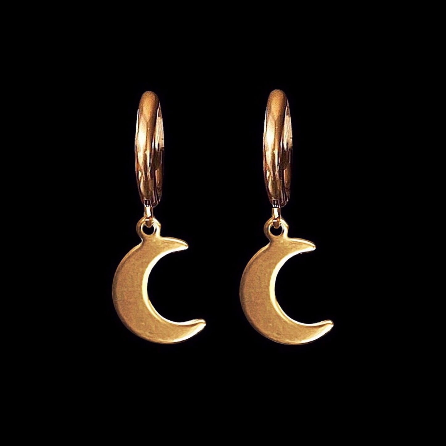 LUNA gold earrings