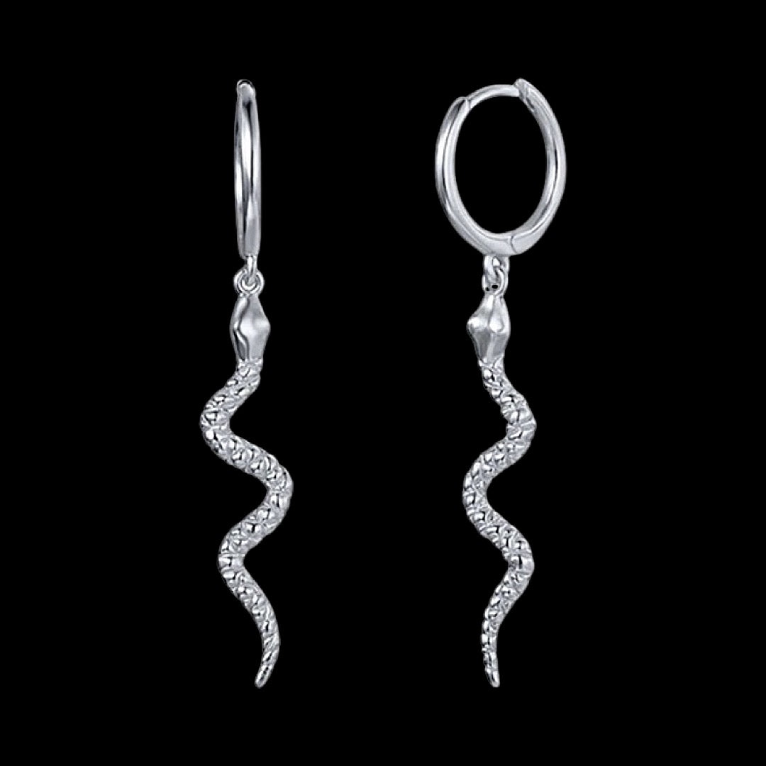 mini VIPER silver earrings