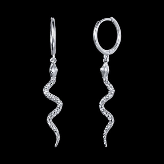 mini VIPER silver earrings