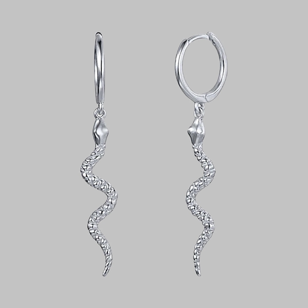 mini VIPER silver earrings