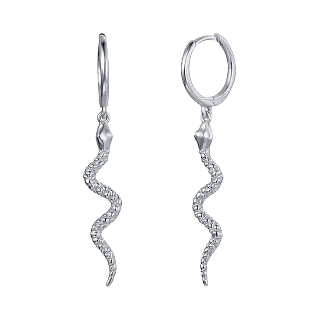 mini VIPER silver earrings