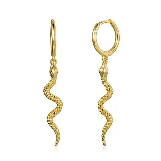 mini VIPER gold earrings